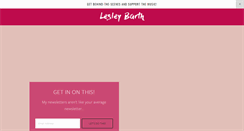 Desktop Screenshot of lesleybarth.com