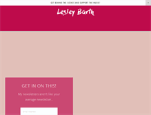 Tablet Screenshot of lesleybarth.com